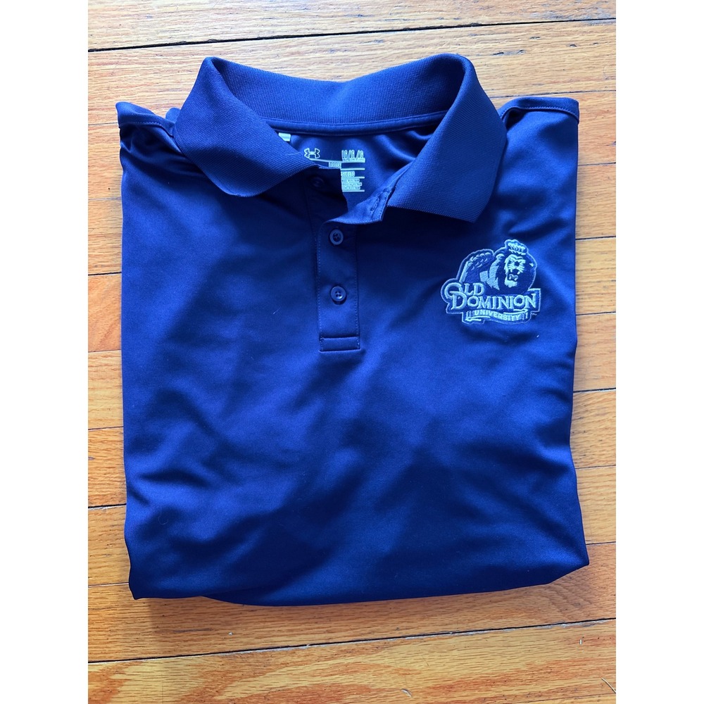 Under Armour Mens Old Dominion University ODU Polo Shirt Navy Blue Large Tall